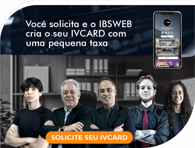 Equipe IBSWEB, que cria o seu IVCARD. Clique no + para conhecer cada um.